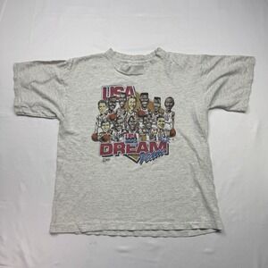 Vintage 1992 USA Olympic Shirt Large Dream Team Salem Single Stitch Basketball S